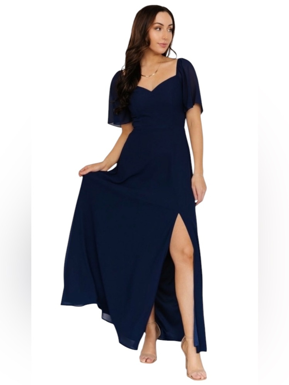 Baltic Born - NWT Sierra Sweetheart Navy Blue Maxi Dress Sz M